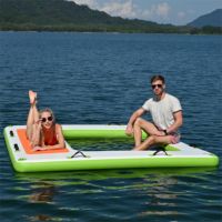 Piscine gonflable d'océan de flotteur de dock de plate-forme gonflable flottante durable de qualité supérieure de mer avec le prix d'usine