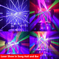 Projecteur laser 3D ILDA 2W 3W 5W 10W pour spectacle laser, animation laser couleur pleine pour fête, discothèque, scène, DJ, lumières laser pour boîte de nuit