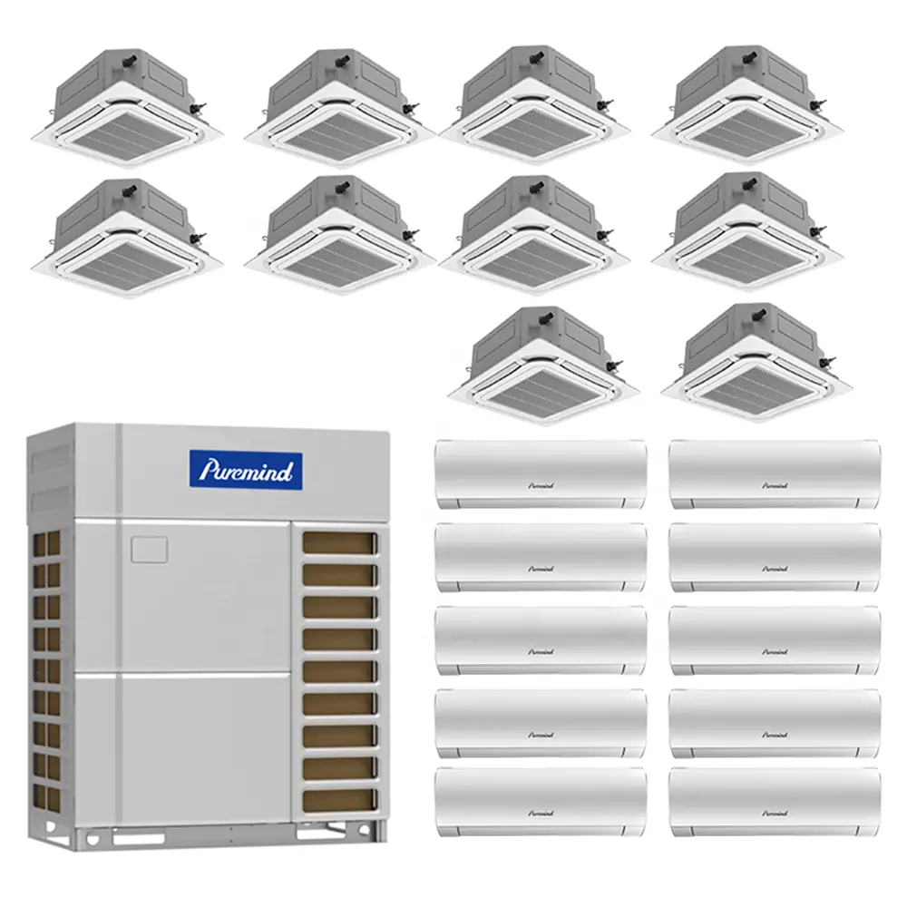 Inversor Gree VRF VRV Ar Condicionado Sistema HVAC 22KW Comercial Central Ar Condicionado Multi Zona Ar Condicionado R32 R410a