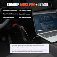 Nuevo Cable Passthru XHORSE MVCI PRO+ XDMVJP J2534 para Toyota, Honda, Ford, GM, Benz, Herramienta de Diagnóstico OBD2 J2534