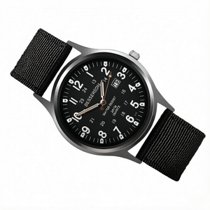 Reloj de Cuarzo para Hombre de Alta Calidad con Logotipo Personalizado, Estilo Militar, Correa de Nailon Tejida, Reloj de Campo, Fabricante de Marca Privada, Venta al Por Mayor - Product Image 4