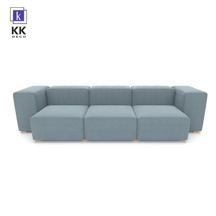 ספה איטלקית יוקרתית ספת בד במילוי פוך ספה משולבת ספה רצפתית בסלון