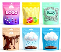 Sachets Doypack Multi-couches Ultra-Résistants Anti-humidité Refermables avec Fermeture Zip et Thermoscellable pour Stockage de Biscuits Usage Domestique/Boulangerie