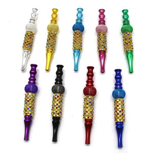 قطعة فم أرجيلة مع أطراف فم أرجيلة ماسية سهلة الاستخدام إكسسوارات تدخين حامل سجائر - Product Image 4