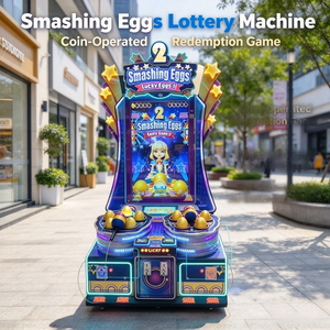 Machine de jeu d'arcade à deux joueurs pour briser des œufs, avec système de rédemption de tickets, à monnayeur, avec marteau de frappe, en cabinet métallique, pour parc familial - Product Image 6
