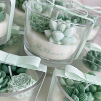 Nouvelle Arrivée Idées Cadeaux Lumière Fleurs Bougies Parfumées OEM Bougies de Luxe Parfumées en Cire de Soja Biologique pour Décoration d'Intérieur Cadeau de Mariage