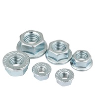 M8 M10 M20 kelas 4.8 8.8 10.9 12.9 baja karbon biru kuning putih seng berlapis Zn Serrated Hex Hexagon Flange DIN6923