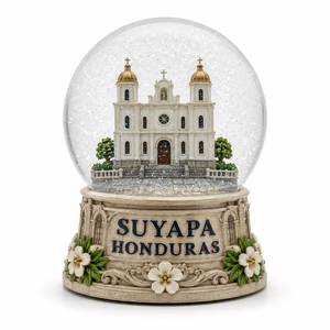 Globo di Neve della Cattedrale di Suyapa in Honduras, Souvenir Turistico Personalizzato in Resina, Regalo Religioso - Product Image 2