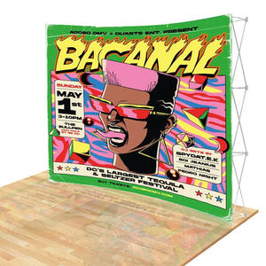 Pop-up-Wand Popup-Ständer Stoff Display Banner Banner gebogen Ausstellung Pop-up-Hintergrund 3x3 <span class=keywords><strong>Promotion</strong></span> Wand Pop-up-Banner - Product Image 3