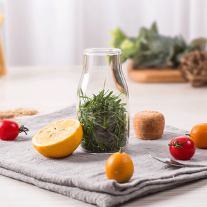 <span class=keywords><strong>Vase</strong></span> de terrarium en verre de 150ml Art déco moderne avec liège en bois et mousse Présentoir de table de Noël créatif - Product Image 6
