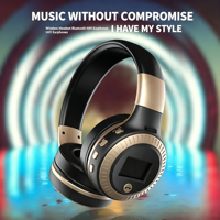 Casque audio circum-auriculaire Zealot B19, 8h d'autonomie, léger, micro intégré pour les appels, ajustement confortable, pour les voyages et le bureau
