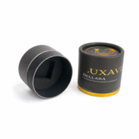 Tube en papier biodégradable écologique personnalisé pour l'emballage de flacons d'huiles essentielles et de parfums, conteneur rond en kraft