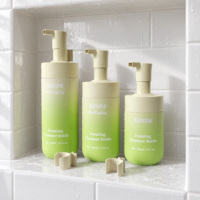 Bouteille pompe en plastique PET personnalisée avec dégradé mat, 150 ml, 200 ml, 300 ml, pour mousse nettoyante, savon pour les mains, shampoing