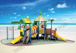 Parque infantil al aire libre, casa de juegos, equipo de juguete, parque temático, juegos de <span class=keywords><strong>columpio</strong></span>, tobogán grande de plástico - Product Image 3