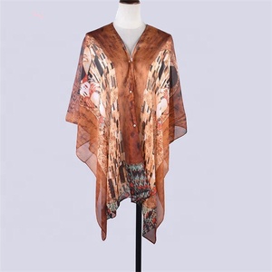 Hot 2024 ล่าสุดที่มีชื่อเสียงVan Goghภาพวาดสีน้ํามันพิมพ์ชีฟองฤดูร้อนBeach Pareoผ้าซิ่นคลุมชุดผู้หญิง - Product Image 5