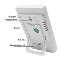 Thermomètre hygromètre numérique CX-201A, mesure de la température et de l'humidité intérieure et extérieure, affichage LCD C/F, capteur