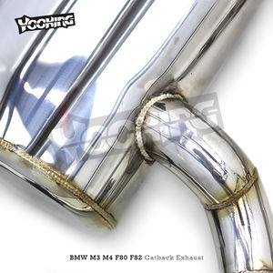 Sistema de <span class=keywords><strong>Escape</strong></span> Valvetronic para BMW M3/M4 F80/F82 S55 <span class=keywords><strong>3</strong></span>.0T 2014-2018, Tubo de <span class=keywords><strong>Escape</strong></span> Medio Simple de <span class=keywords><strong>3</strong></span>.5 Pulgadas - Product Image 4