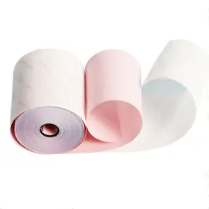 Printer Paper Roll 1 Ply 3ply Yellow NCR Paper Roll Dot Matrix Printer For Market Cash Register Papers