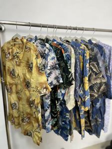 Camisa Hawaiana de <span class=keywords><strong>Segunda</strong></span> <span class=keywords><strong>Mano</strong></span> de Alta Calidad, Resistente a <span class=keywords><strong>las</strong></span> Arrugas, para Hombre, Doble Capa, Transpirable, con Estampado Digital, Estilo Casual de Playa - Product Image 3