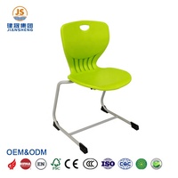 Chaise de bibliothèque pour lycée et université, homologuée CE, écologique, durable, empilable, respirante, ergonomique, en plastique, design moderne, L.doctor