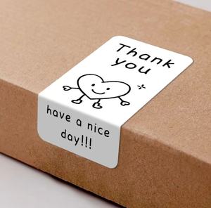 Conception personnalisée Autocollants en papier autocollants pour boîte <span class=keywords><strong>cadeau</strong></span> Étiquettes de <span class=keywords><strong>remerciement</strong></span> pour emballage autocollants Autres fabricants d'étiquettes d'emballage - Product Image 2