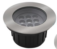 Lumière encastrée de paysage en aluminium de qualité marine 316L 304 en acier inoxydable 24W COB IP67 avec réflecteur et déflecteur anti-éblouissement