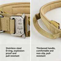 Collier pour chien tactique de luxe/classique, directement de l'usine, avec poignée, épaissi, extensible, robuste, en nylon 1000D, doublure rembourrée K9