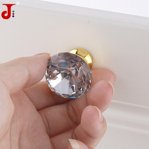 Poignées de porte en cristal transparent et noir 96/128 mm, en alliage de zinc, modernes, pour meubles, cuisine, salle de bain, armoire, tiroir, penderie - Product Image 5