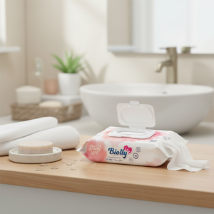Lingettes humides Biolly 90 en coton - Soins quotidiens - Product Image 3