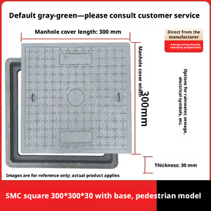 Placa de cubierta circular de resina gris HESUN de alta resistencia y resistente a la corrosión para pasillos de jardines municipales - Product Image 2