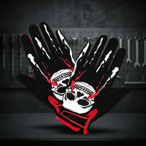 Leather Professional Motocross Racing <b>Gloves</b> Unisex Off-road <b>MX</b> MTB DH Mountain Bike Downhill Cycling Palm Guard Custom Logo - Product Image 2
