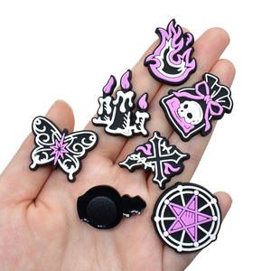 Hebillas de PVC suave unisex <span class=keywords><strong>Lilu</strong></span> al por mayor, dijes para calzado, accesorios para zuecos de Halloween, decoraciones de calzado de bruja - Product Image 4