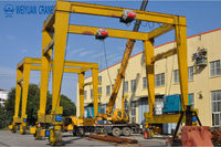 Grue portique à double poutre européenne, capacité de levage 1-100 tonnes, hauteur de levage 6m, 9m, 12m, grue portique à double poutre MH
