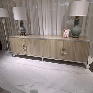Mobile TV in Legno Massello <span class=keywords><strong>Caracole</strong></span>, Elegante Stile Rustico con Impiallacciatura Naturale per Soggiorno, Mobile Porta TV It's Show Time - Product Image 4