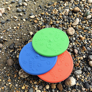 Kinghon - Disco Volador Duradero de TPR para Perros, Juguete Masticable de Goma Redonda y Sólida para Mascotas, Divertido para Entrenamiento Interactivo al Aire Libre - Product Image 3