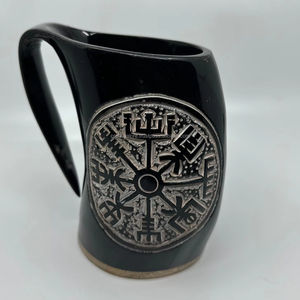 Corne à boire en corne de buffle naturelle, polie à la main, de qualité viking, écologique, sans danger pour les aliments, forme naturelle, portable, cadeau d'affaires - Product Image 1