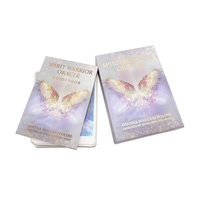 Cartes de jeu personnalisées avec bords dorés, cartes <span class=keywords><strong>Oracle</strong></span> imprimées, cartes en papier rose mat, cartes fantaisie et spirituelles avec affirmations positives, avec boîte - Product Image 3