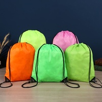 Sac à dos de sport en polyester avec cordon de serrage, sac de gym, logo personnalisé, sac à dos promotionnel pour le fitness, sacs à cordon de serrage, sac de voyage