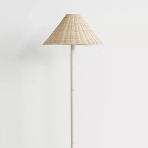 Lámpara de pie de bambú con fuente de luz LED estilo Wabi Sabi para sala de estar, sofá, sala de té - Product Image 2