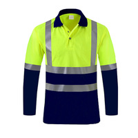 Nouveaux vêtements de travail de sécurité jaune Orange chemise de sécurité uniforme à manches longues réfléchissant Fluorescent haute visibilité combinaisons de travail