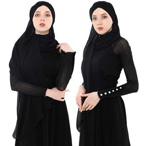 Haute Qualité Foulards Musulmans Perle <span class=keywords><strong>En</strong></span> <span class=keywords><strong>Mousseline</strong></span> <span class=keywords><strong>De</strong></span> <span class=keywords><strong>Soie</strong></span> <span class=keywords><strong>En</strong></span> Gros Étoles Hijab - Product Image 6
