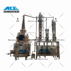 Ace Stills Especialmente Destilaria de Rum Destilação de Rum Três Potes de Cobre Aquecimento a vapor ainda C para Rum