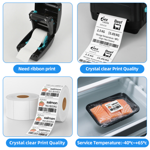Étiquettes de congélation à transfert thermique, adhésif permanent -20°C ° C pour l'impression de codes-barres - Product Image 5