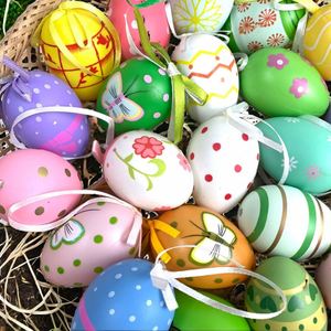 Wholesale Hot Sale Craft Multi Colors 6pcs New Design Gift Easter <b>Eggs</b> for Children Painting - Product Image 3