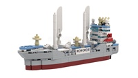 Ensemble de blocs de construction MOC pour navires marins, personnalisable et innovant, pour l'affichage nautique et les collections de cadeaux de fêtes