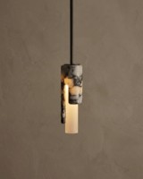 Lustre en marbre naturel minimaliste de luxe nordique pour chambre à coucher, chevet, restaurant, décoration intérieure, lampe suspendue