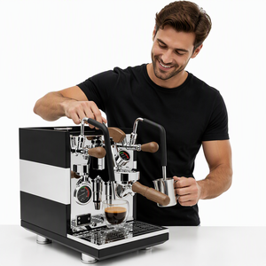 เครื่องชงกาแฟเอสเพรสโซแบบหม้อต้มคู่ สแตนเลส รองรับภาษาฝรั่งเศส/สเปน แรงดัน 12 บาร์ ความจุ 1.5 ลิตร สำหรับใช้ในโรงแรมและครัวเรือน - Product Image 6