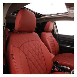 EKR Factory Source Luxury Leather Red Fit Ensemble complet de housses de siège de voiture personnalisées pour <span class=keywords><strong>Suzuki</strong></span> <span class=keywords><strong>Vitara</strong></span> 2008-2013 - Product Image 1