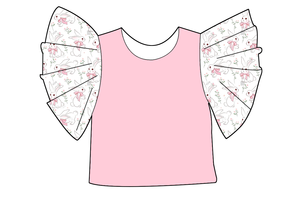 Camiseta de Manga con <span class=keywords><strong>Volantes</strong></span> para Niñas Pequeñas, Novedad de Pascua 2026, Estampado de Conejito y Zanahoria, Estilo Casual y Moderno para Primavera - Product Image 5