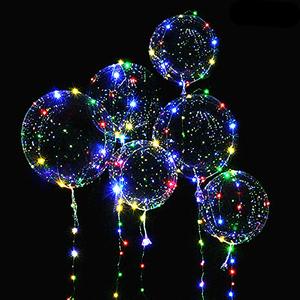 Ballons Bobo LED Lumineux 3 Niveaux avec Guirlandes LED Clignotantes Ballons Hélium pour Décorations de Fête Noël Mariage Anniversaire - Product Image 2